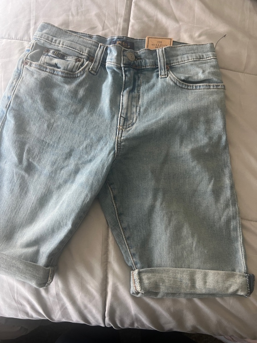 Polo by Ralph Lauren Light Blue Denim Kids Shorts